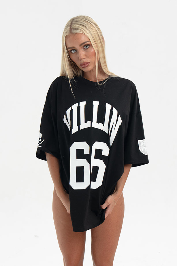 JERSEY 'OVERSIZE' T - BLACK