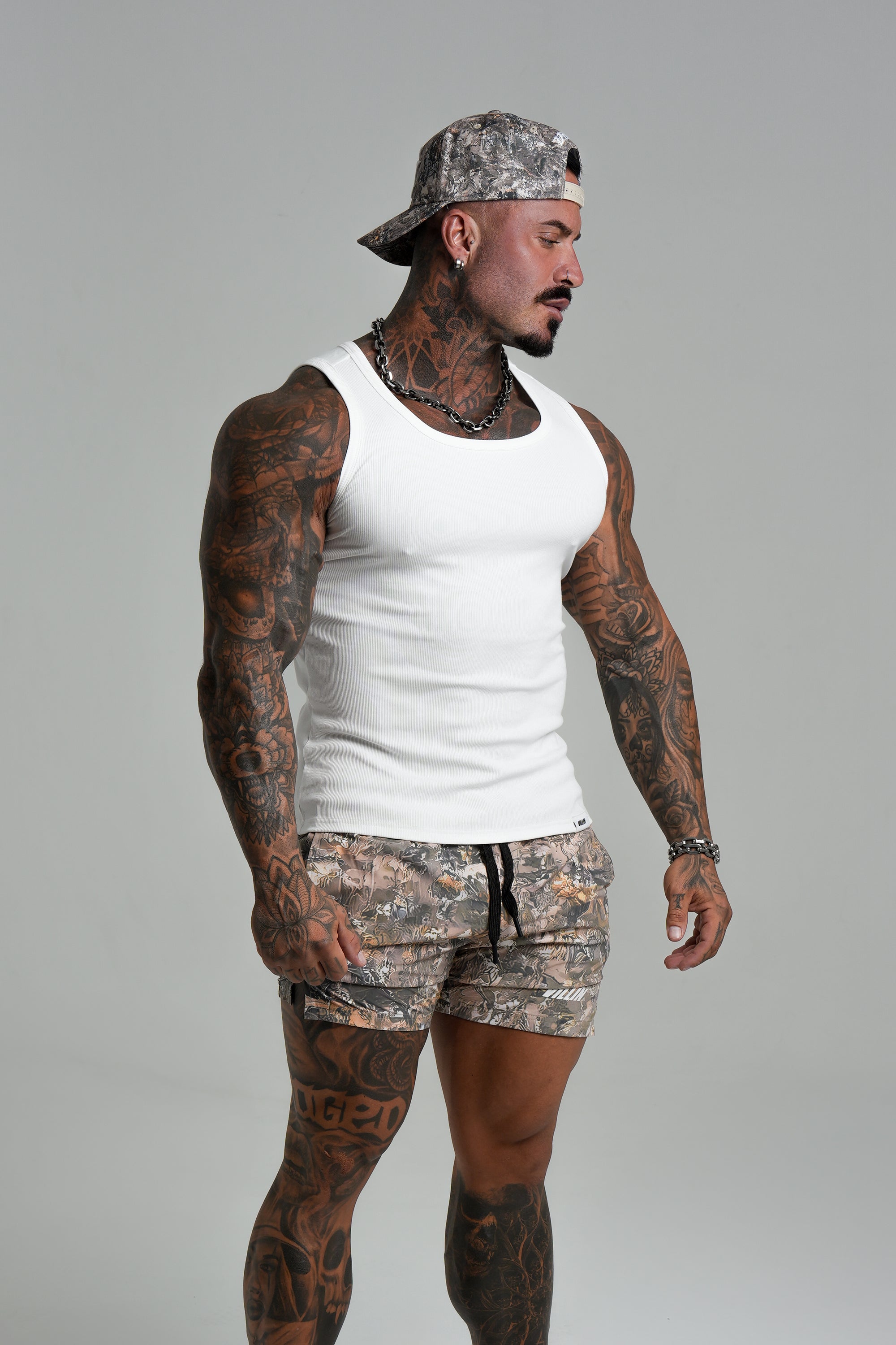 FITTED TANK - OFF WHITE