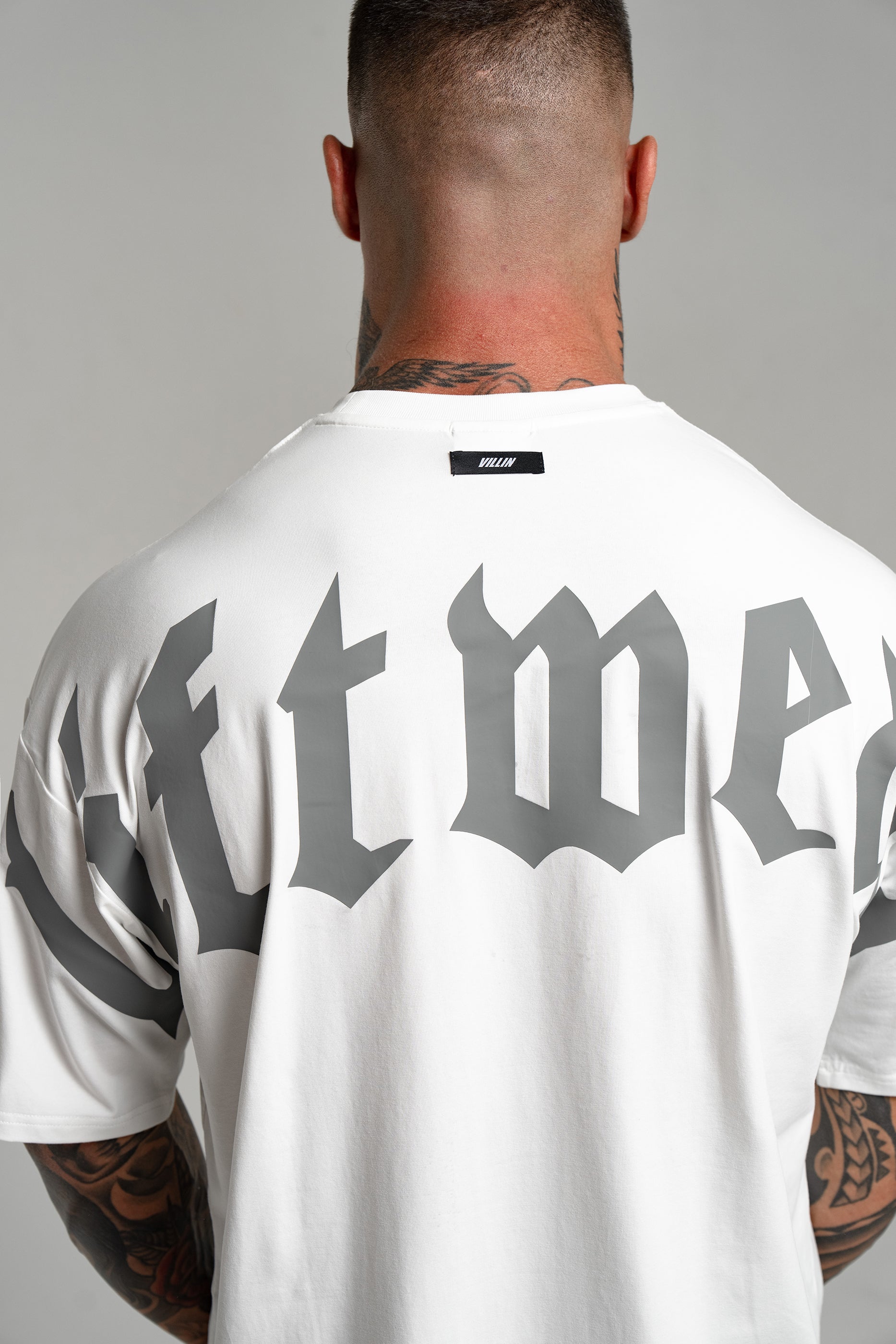 GOTHIC 'OVERSIZE' T - WHITE