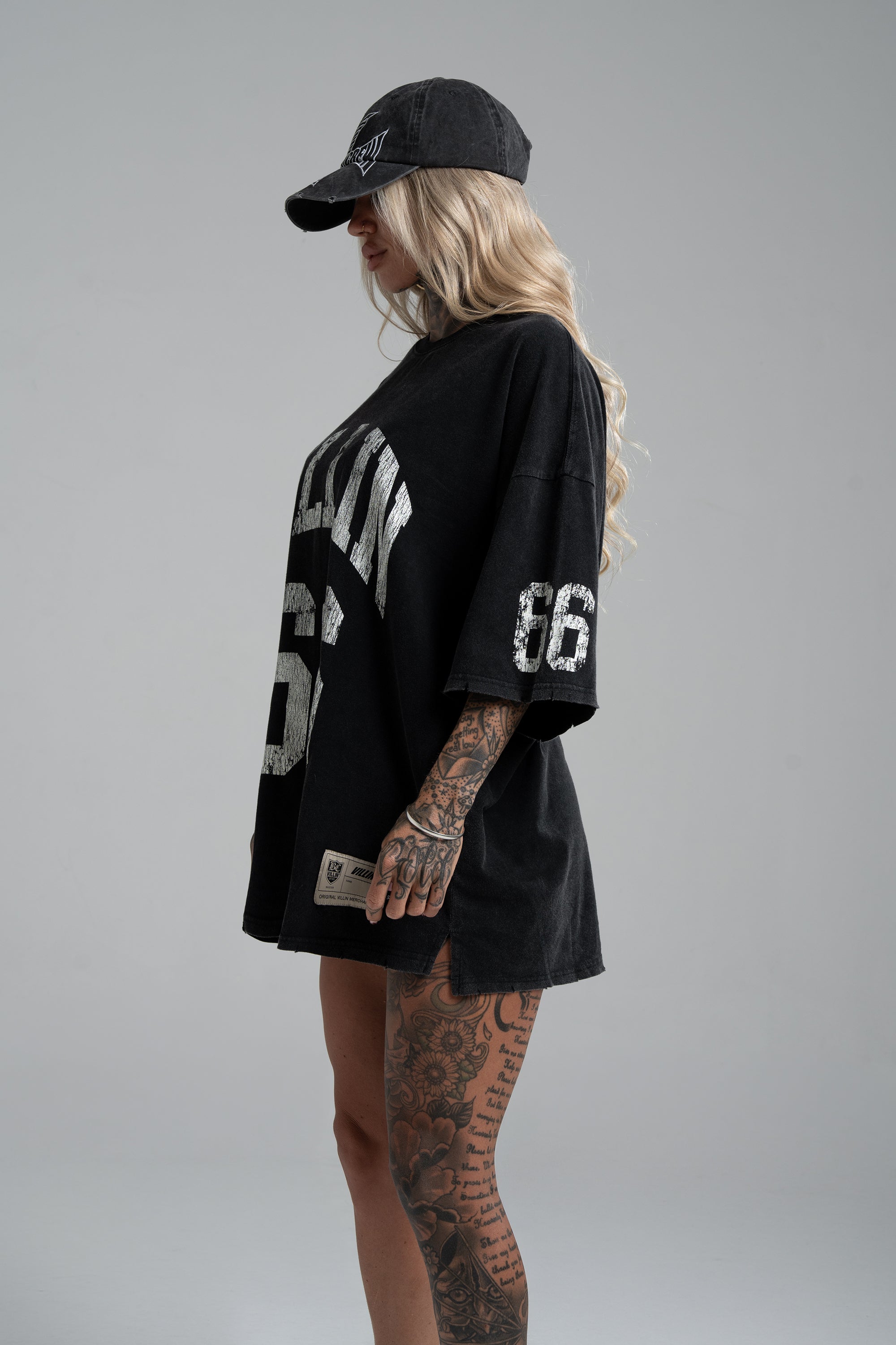JERSEY 'OVERSIZE' T - VINTAGE BLACK