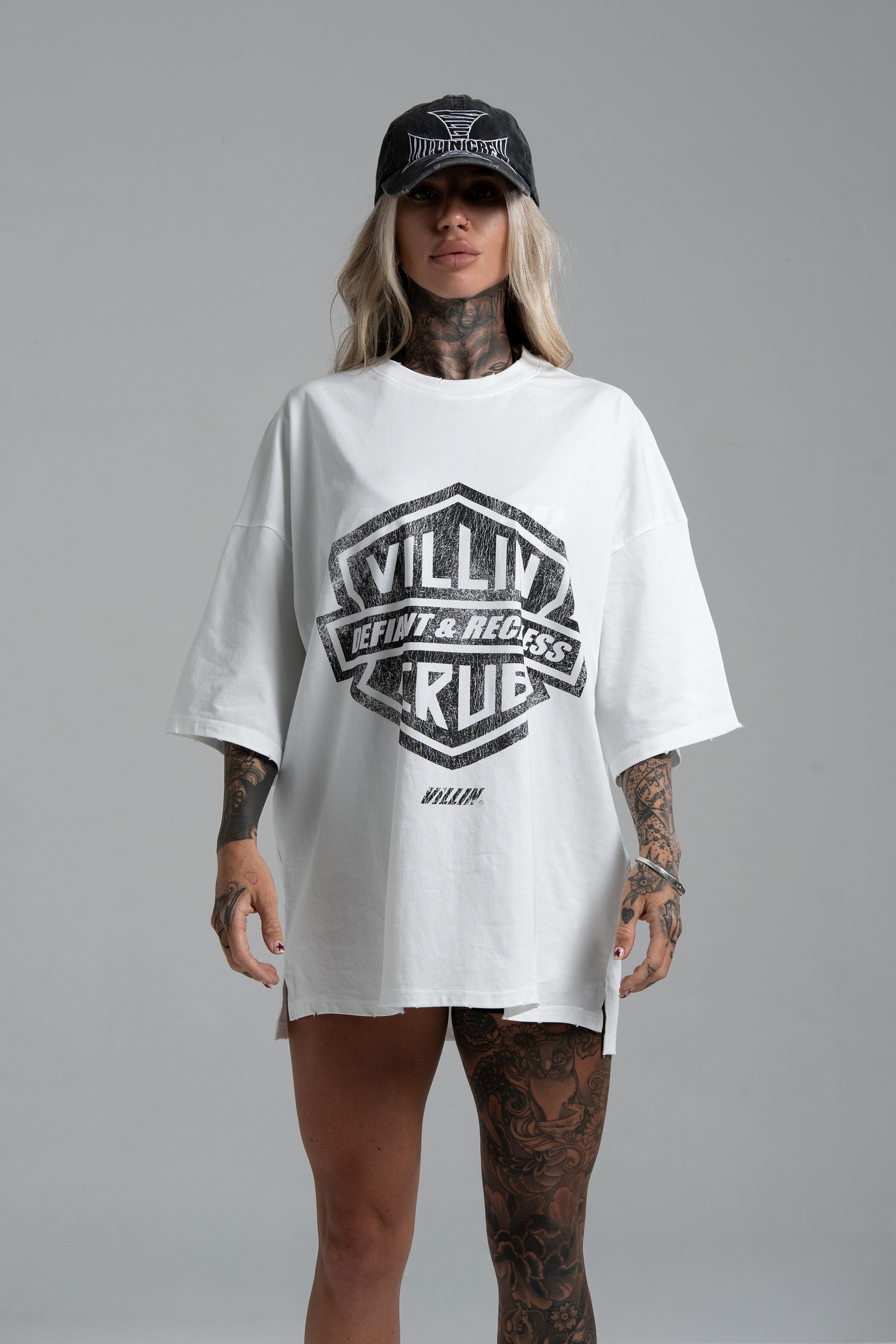 RIDER 'OVERSIZE' T - VINTAGE WHITE