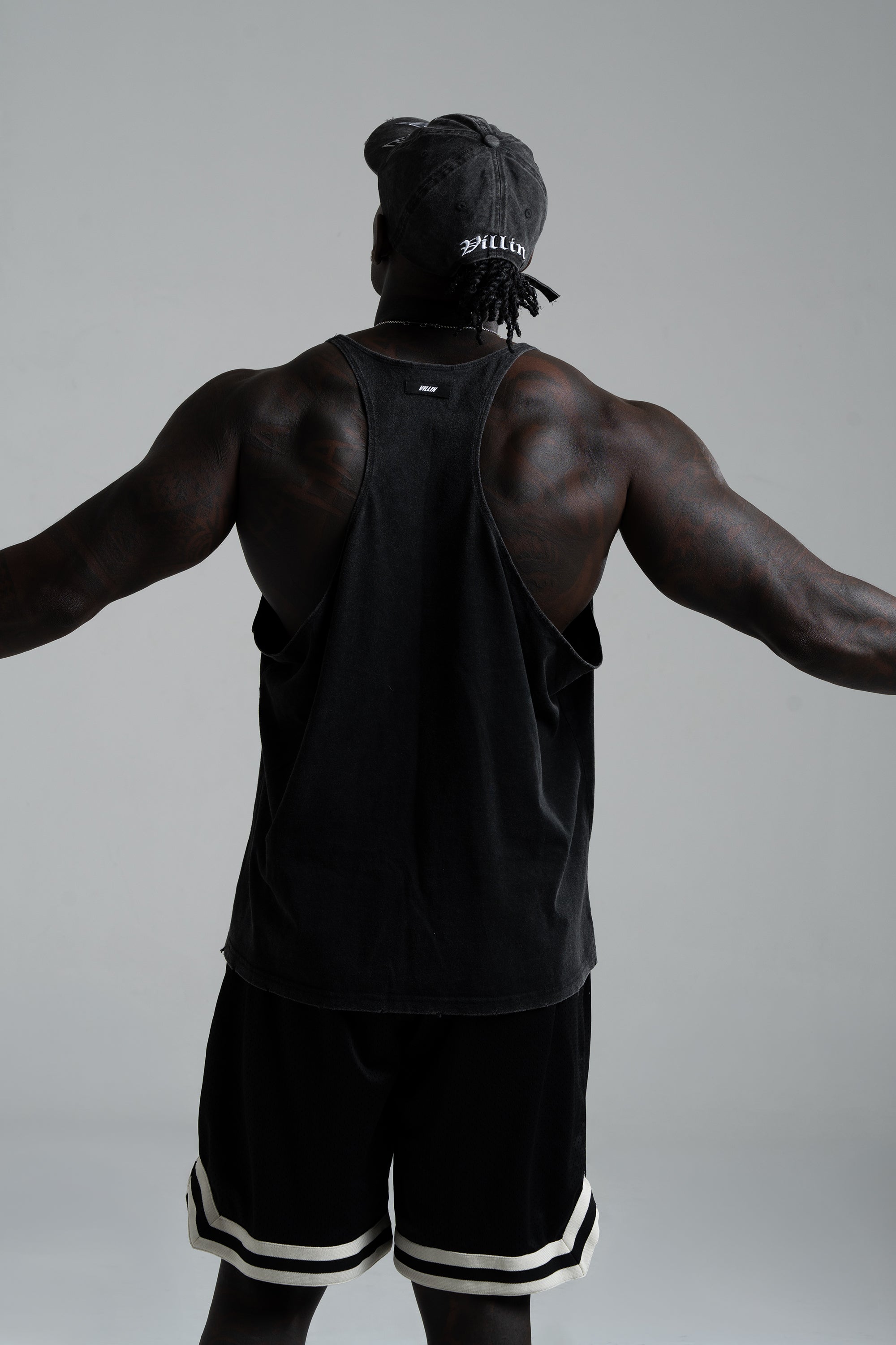 VILLIN IRON stringer in vintage black — men's