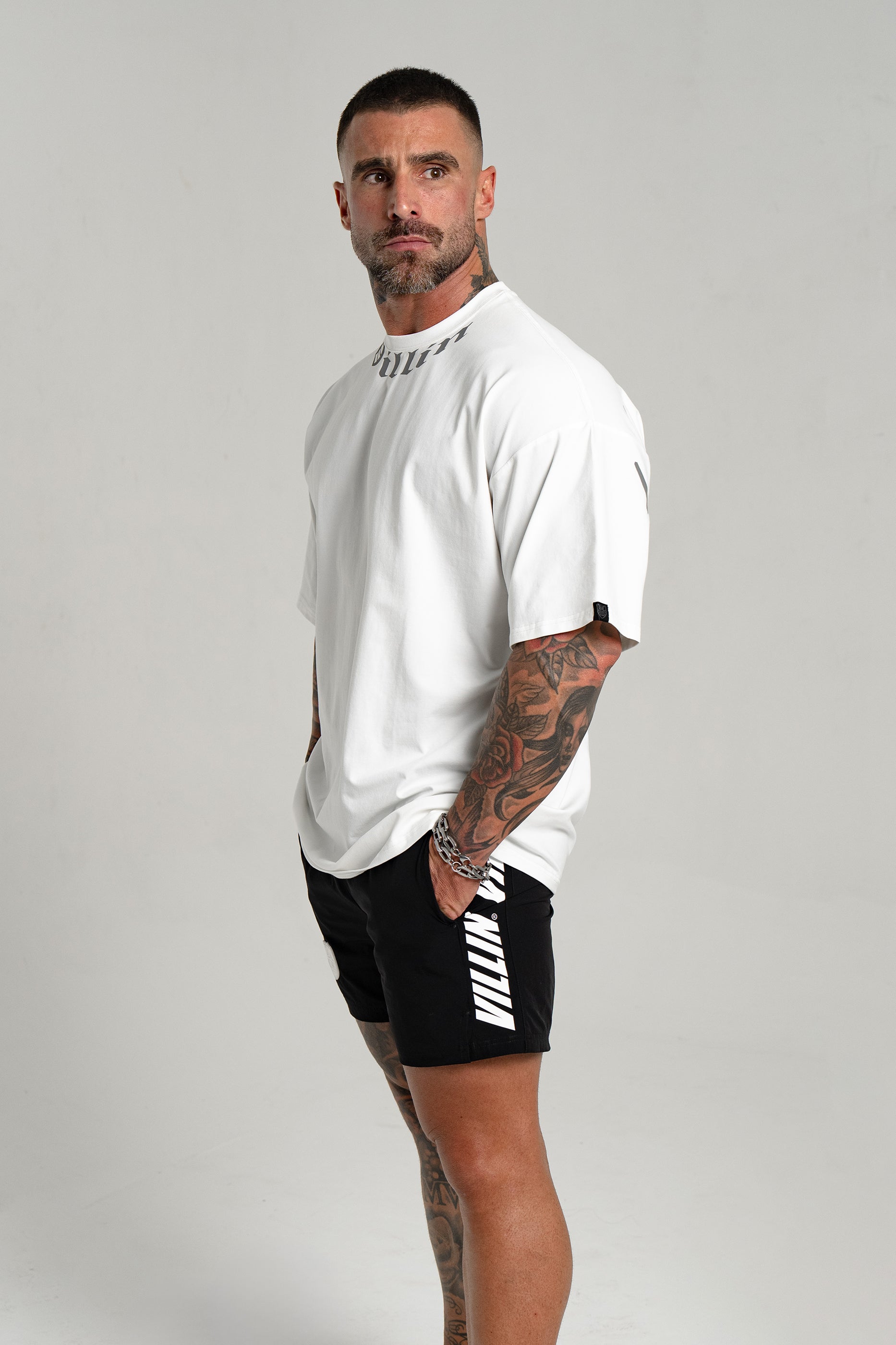 GOTHIC 'OVERSIZE' T - WHITE