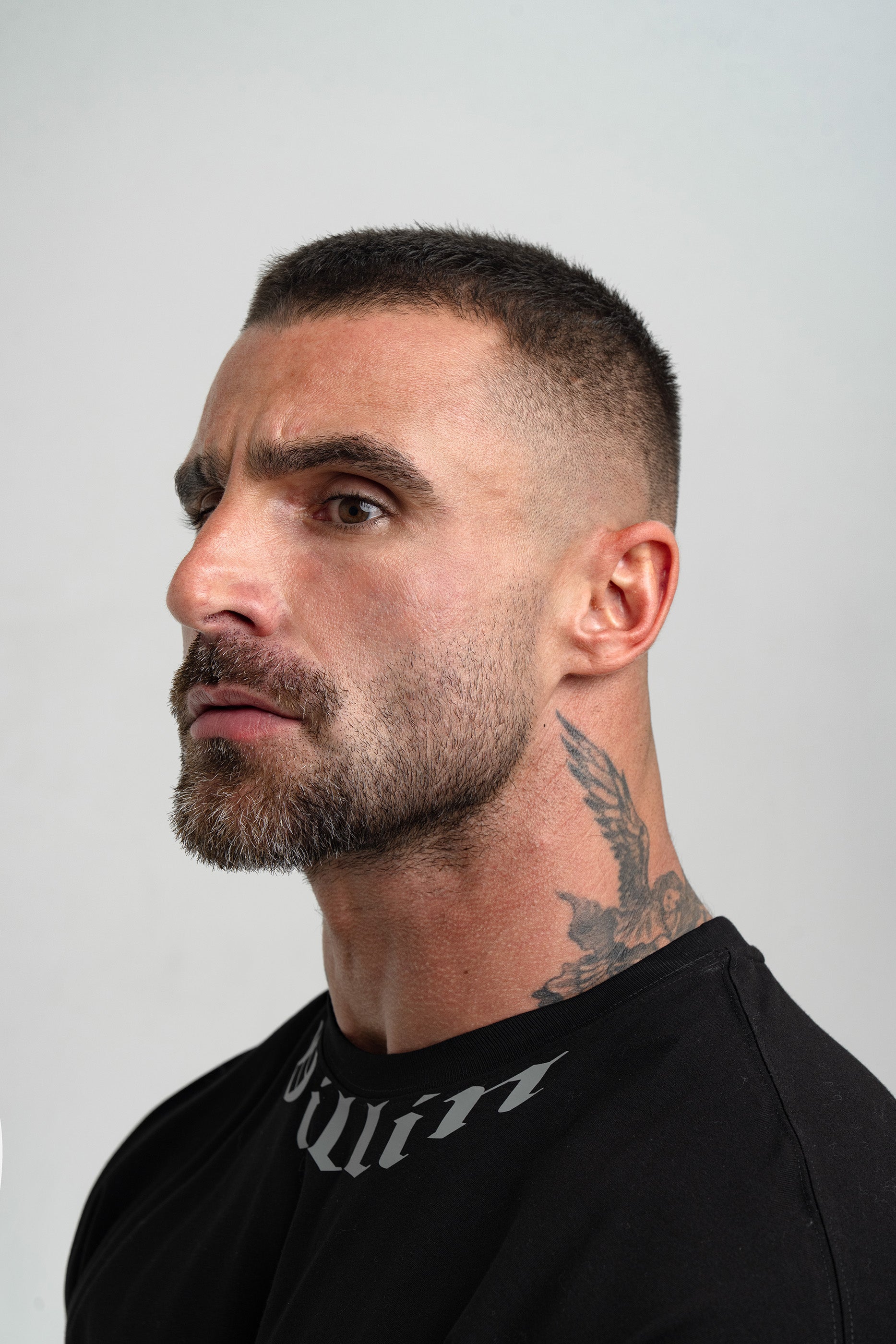 GOTHIC 'OVERSIZE' T - BLACK