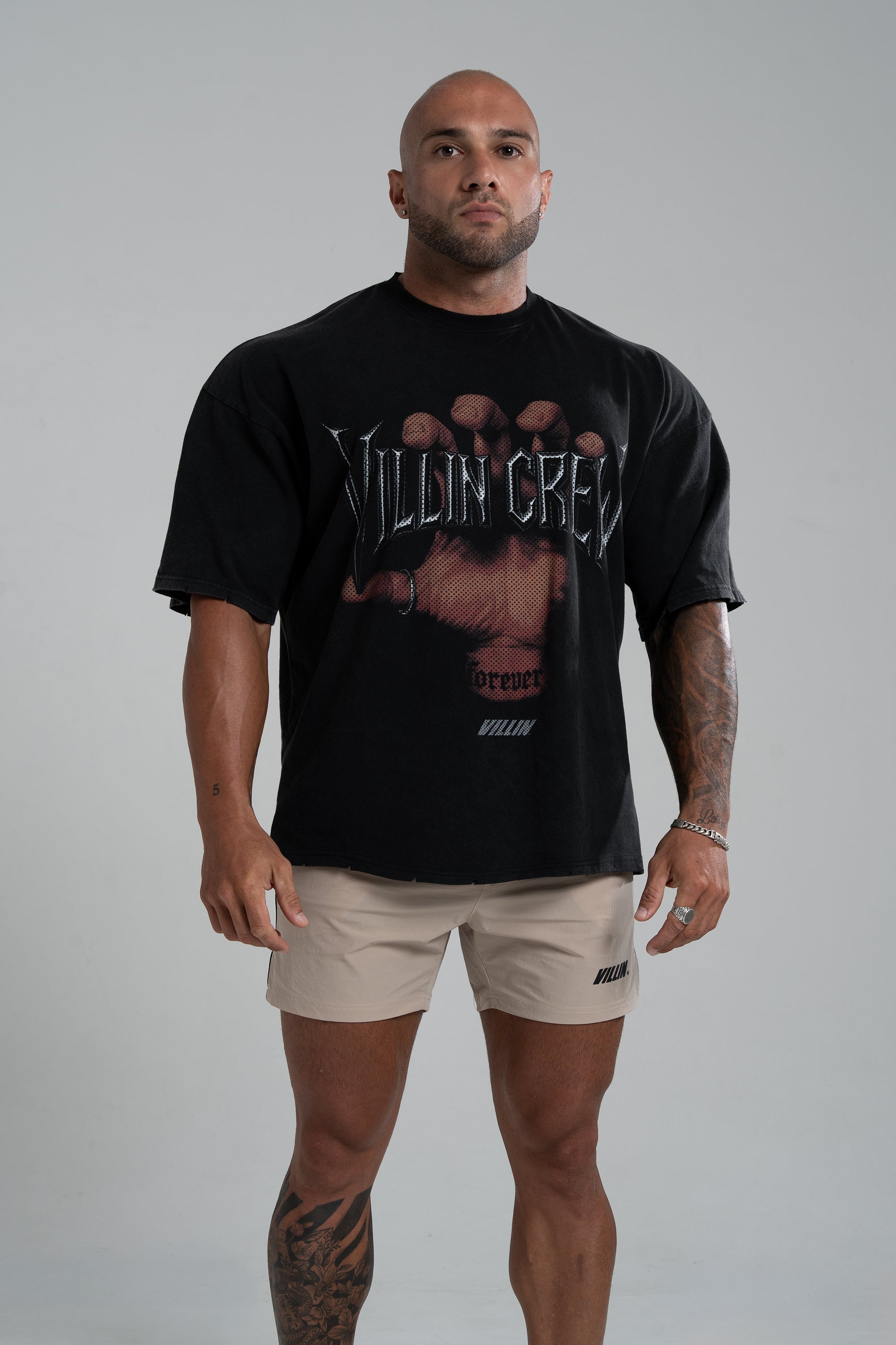 VILLIN VANTAGE Skull Edition shorts in beige — men's
