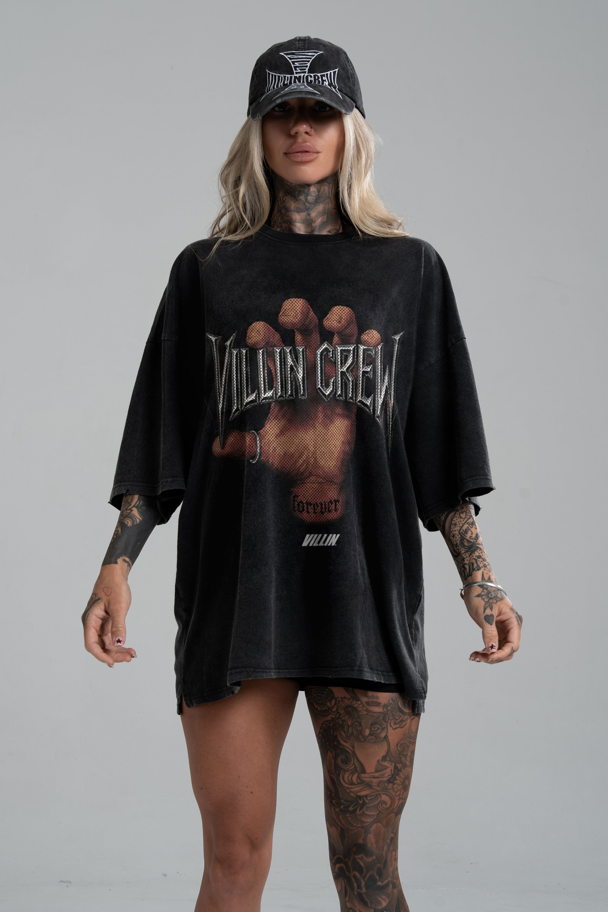 HELLBOUND 'OVERSIZE' T - VINTAGE BLACK