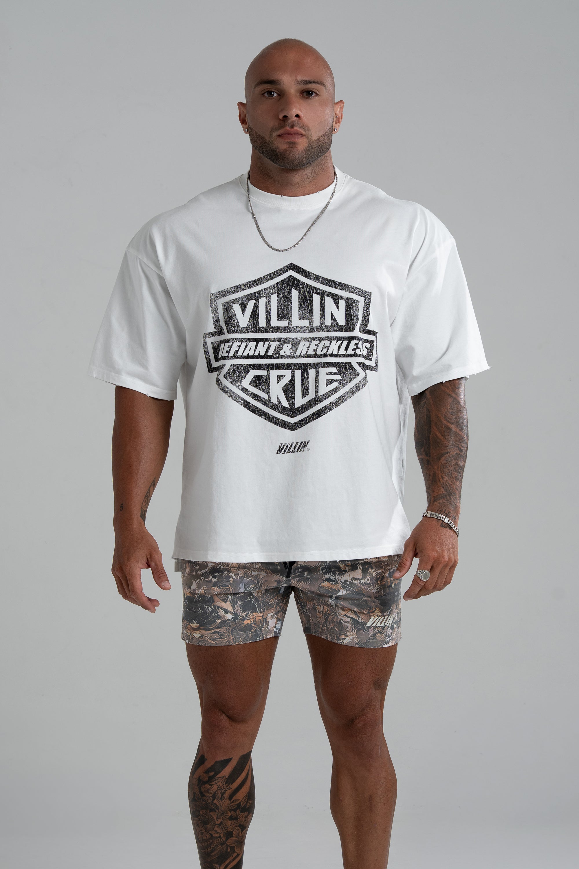 RIDER 'OVERSIZE' T - VINTAGE WHITE