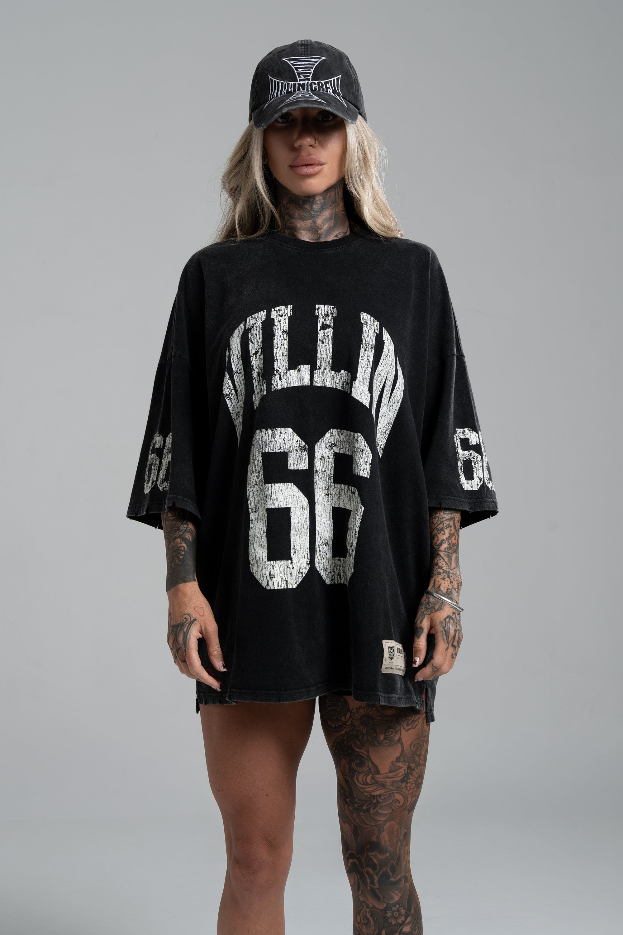 JERSEY 'OVERSIZE' T - VINTAGE BLACK