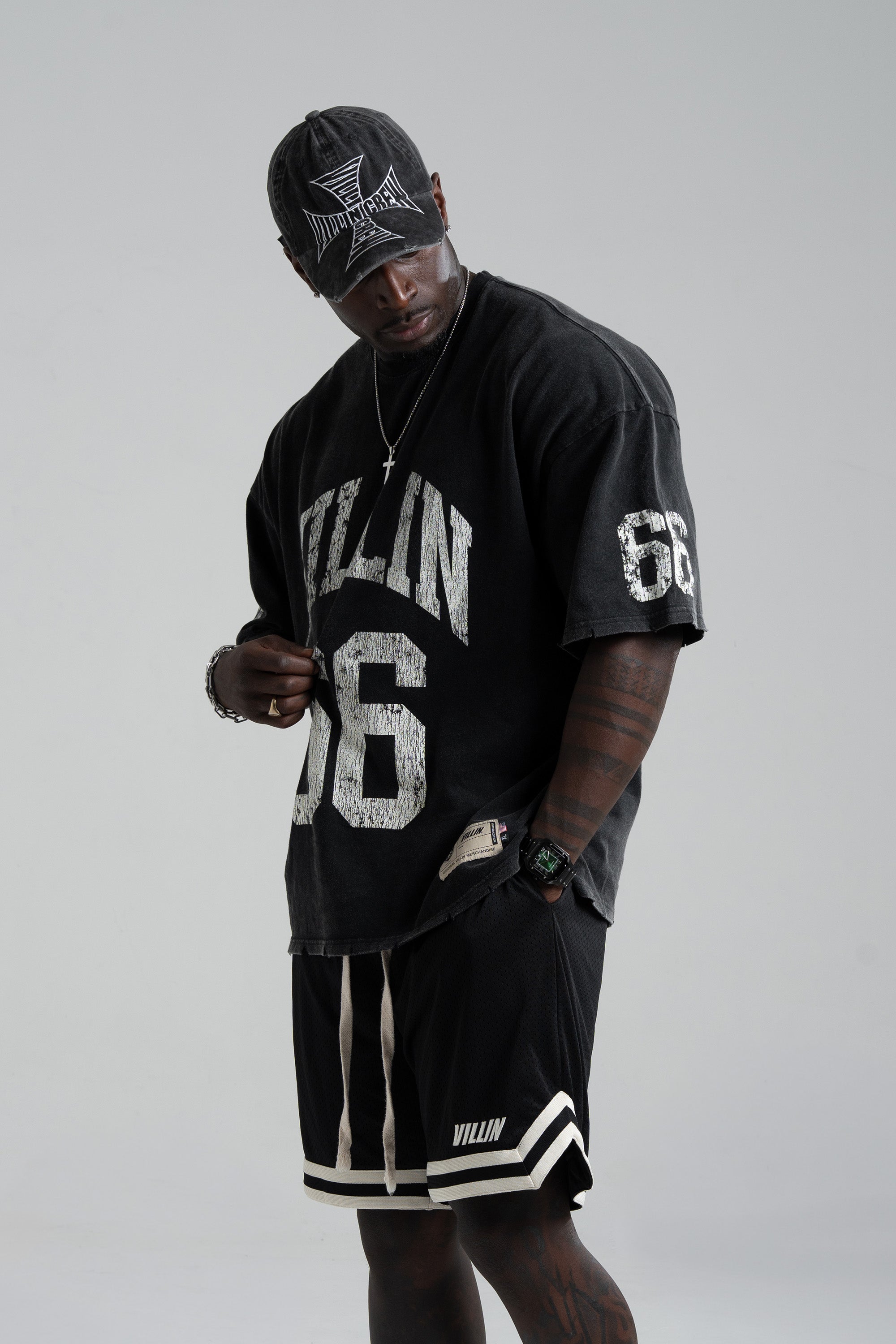 JERSEY 'OVERSIZE' T - VINTAGE BLACK