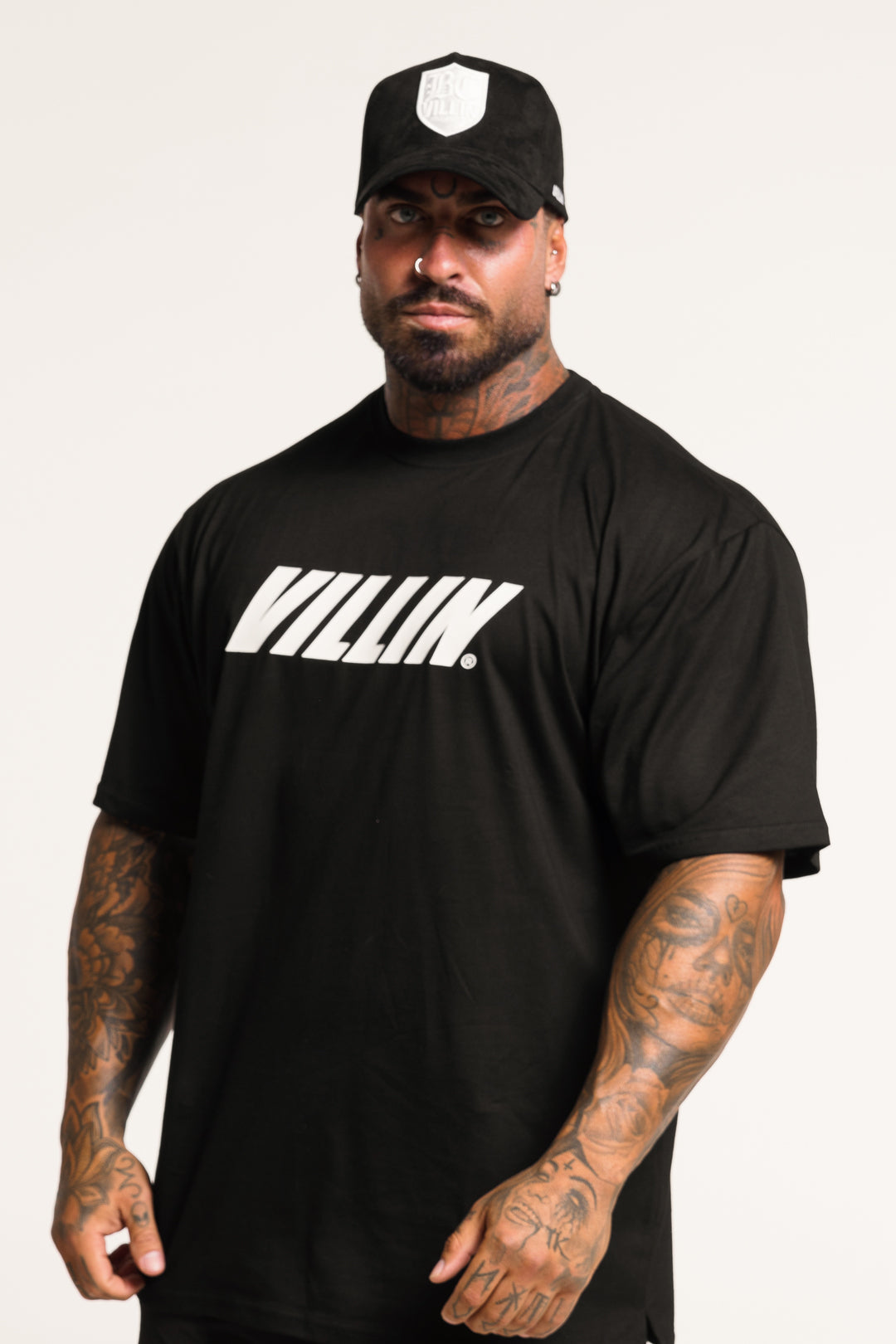 VILLIN 'OVERSIZE' TEE - BLACK